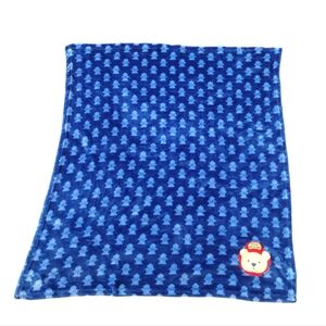 le bebe Teddy Bear firefighter Blue soft Fleece Baby security Blanket Lovey